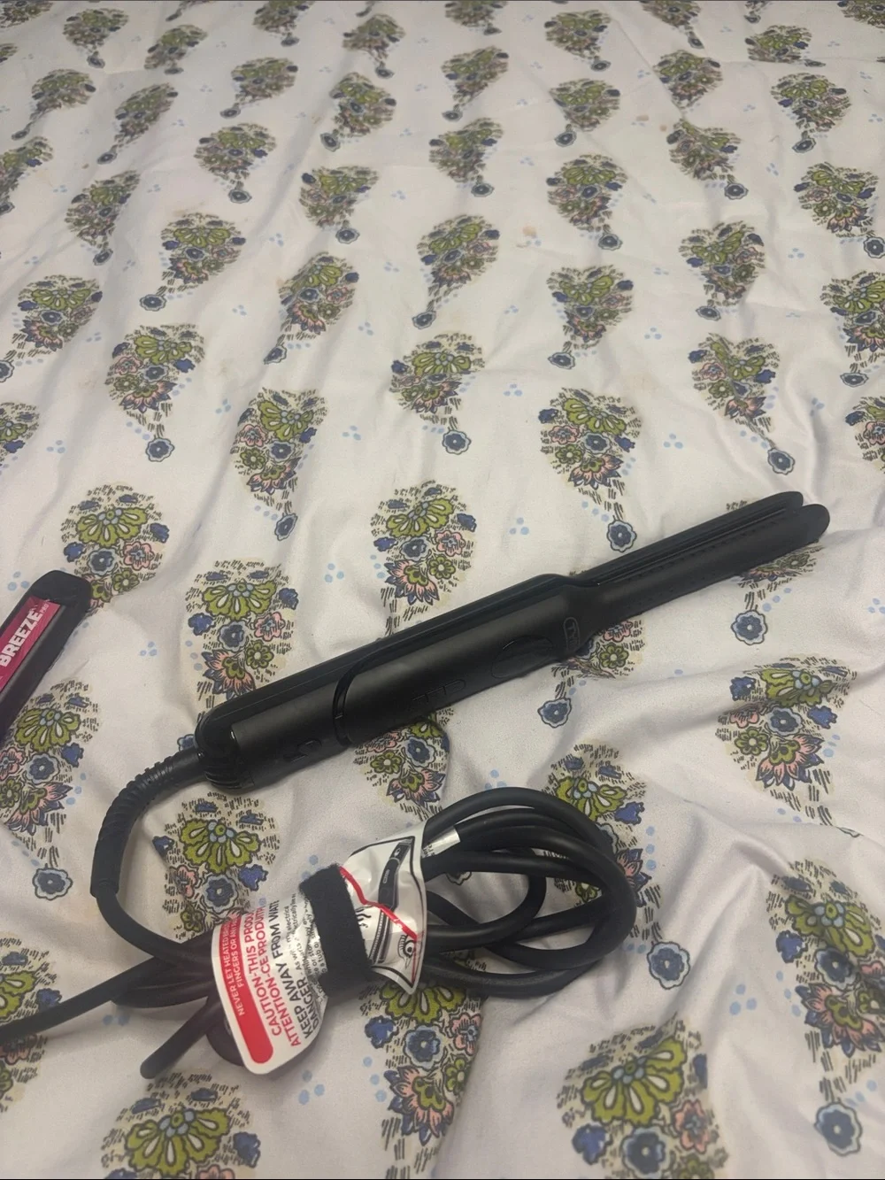 Professional Black Hair Straightener Flat Iron by